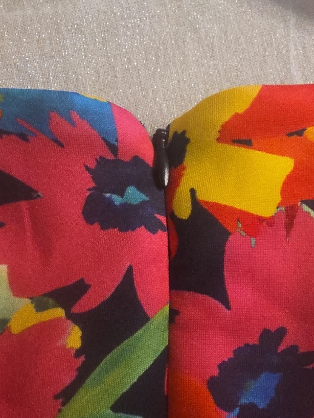 Alexia Admor Vibrant Floral Midi Dress in Pink, Red, Yellow and Green Size XL - Picture 13 of 13